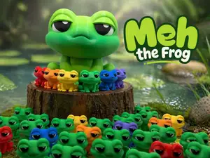 Meh the Frog - Desk Buddy, Mini, & Keychain
