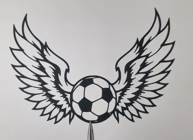 Flying Soccer Ball Wings Wall Art — Фото 2 из 3