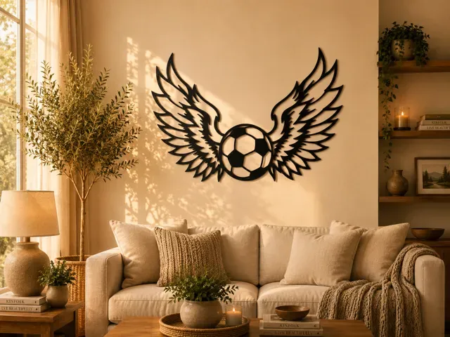 Flying Soccer Ball Wings Wall Art — Фото 3 из 3