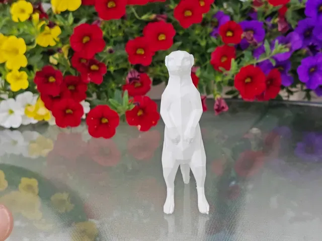 Geometric Low Poly Meerkat Figurine — Фото 3 из 10