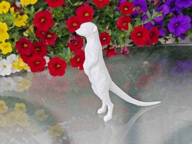 Geometric Low Poly Meerkat Figurine — Фото 4 из 10