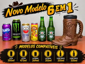 Bota Porta Lata Latão Copo Stanley Barretos 