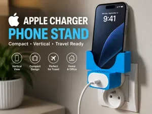 Compact Vertical Stand for Apple USB-C Charger