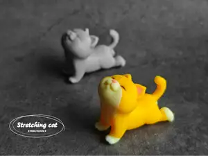 伸懒腰的小猫 （ams版+单色版）