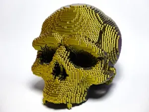 8bit Vampire Skull