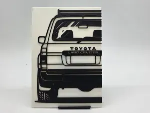 2D Wall Art Toyota Landcruiser HDJ80
