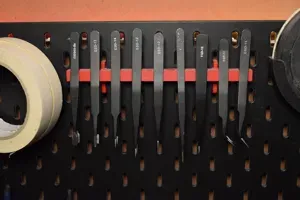 Precision clamp support for Ikea Skadis