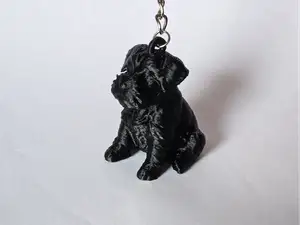 Mini Schnauzer Keychain 