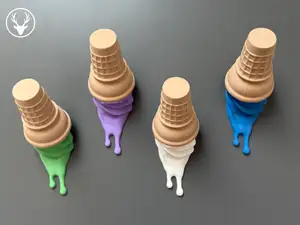 Ice Cream Towel Hook / Fridge Magnet 