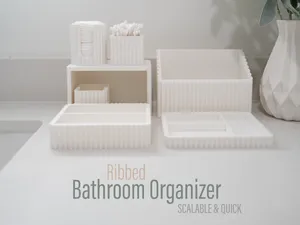 Vanity Bathroom Organizer (Ribbed)
