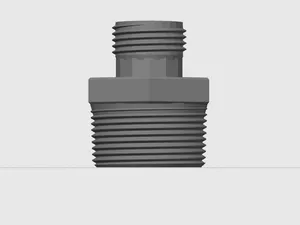1-1/4" NPT (Male) to 3/4" GHT Garden Hose Adapter