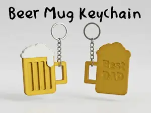 Best Dad Beer Mug Keychain