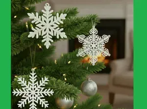 Snowflake set 1 / Christmas tree decoration
