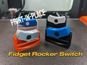 Print-in-Place Fidget Rocker Switch