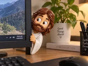 Jesus Espiando na Tela