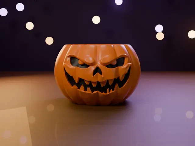 Grusel-Kürbis Süßigkeitenschale | Halloween — Фото 9 из 11