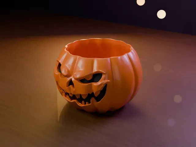 Grusel-Kürbis Süßigkeitenschale | Halloween — Фото 8 из 11