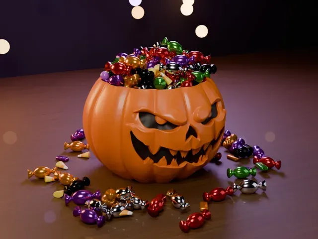 Grusel-Kürbis Süßigkeitenschale | Halloween — Фото 5 из 11