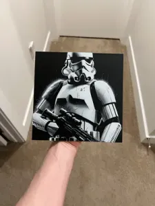 Stormtrooper Grayscale Art Hueforge