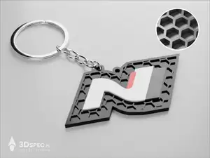 Hyundai N logo keychian 