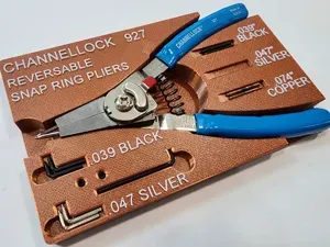Channellock Snap Ring Plier Gridfinity Tray