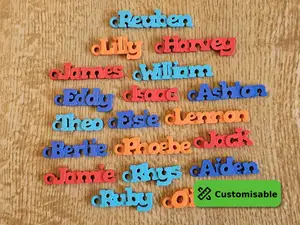 Keyring Tag, custom text, auto letter spacing
