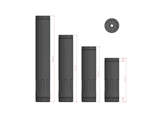 Airsoft Suppressor 15 M4/AR-15 14mm CCW — Фото 6 из 6