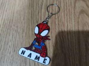 llavero spiderman1 tu nombre-spiderman keychain