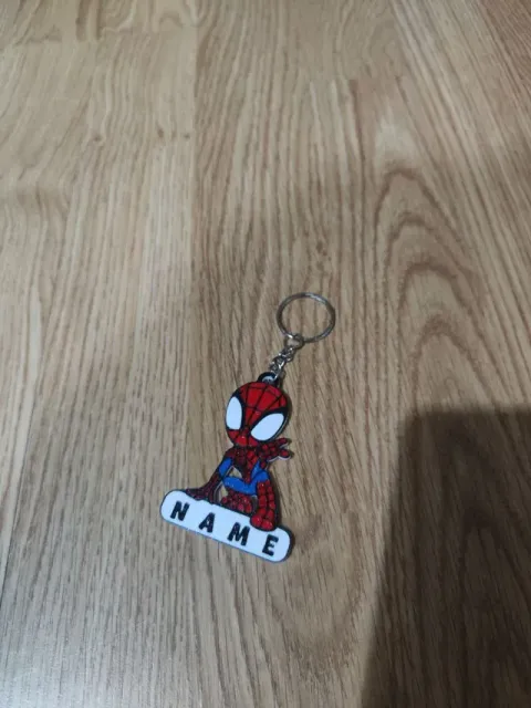llavero spiderman1 tu nombre-spiderman keychain — Фото 4 из 5