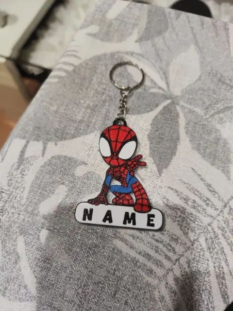 llavero spiderman1 tu nombre-spiderman keychain — Фото 2 из 5
