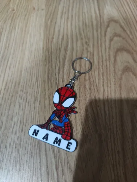llavero spiderman1 tu nombre-spiderman keychain — Фото 3 из 5