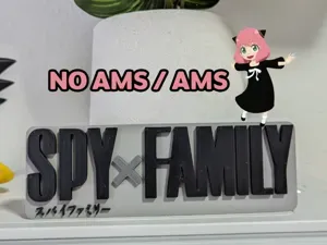 Spy Family Logo / Sign (NO AMS/AMS)