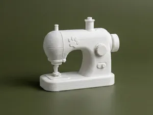 Dollhouse Sewing Machine 3D Model