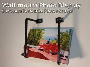 Wall-Mounted Photo | Postcard Display Rack