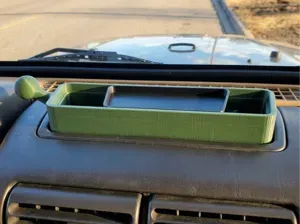 Jeep TJ Dash Tray with 1" Ball for radio mount