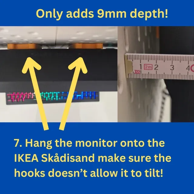 SKADIS Pegboard VESA Monitor Adapter/Mount v2 IKEA — Фото 6 из 7