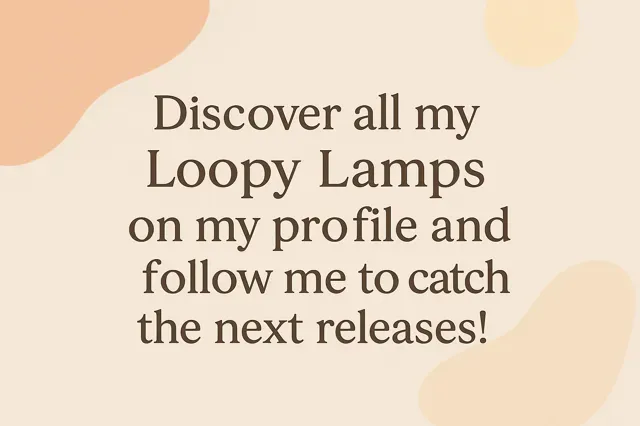 LOOPY LAMP - SHY (LED LAMP KIT - MH001 - KC007) — Image 3 of 16