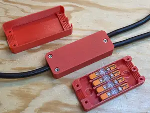 WAGO 221 compact case with strain relief