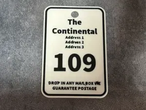Customisable Hotel/Motel Key tag