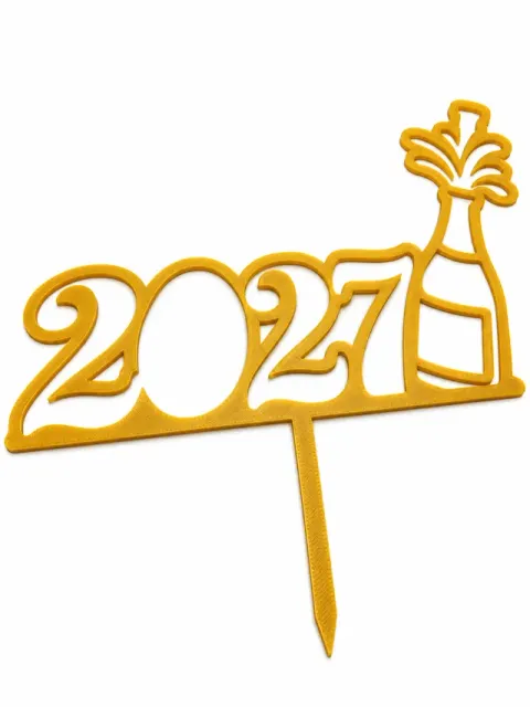 Cake Topper 2027 – New Year Cake Decoration — Image 2 of 6