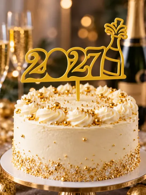 Cake Topper 2027 – New Year Cake Decoration — Image 5 of 6
