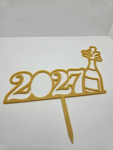 Cake Topper 2027 – New Year Cake Decoration — Image 3 of 6