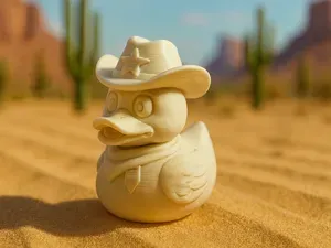 Sheriff-Ente des Wilden Westens