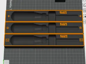 Gridfinity Klein Insulated Screwdriver Holders