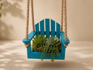 Hanging Swing Planter Chair – Multi-Use Ledge