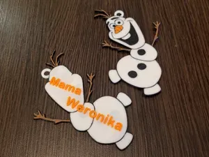 Personalized Christmas Gift Tag – Olaf from Frozen