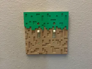 Minecraft Light Switch Cover