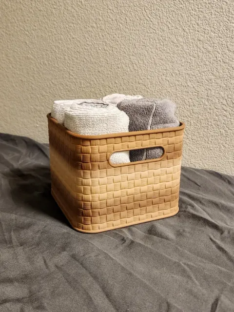 Wicker Weave Towel Basket — Image 3 of 4
