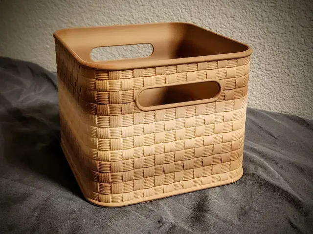 Wicker Weave Towel Basket — Image 2 of 4