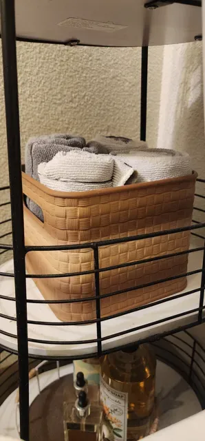 Wicker Weave Towel Basket — Image 4 of 4